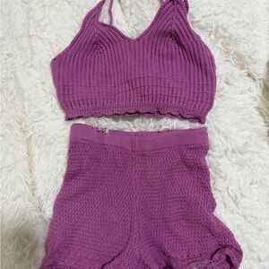 Fashion Nova Lavender Knit Set